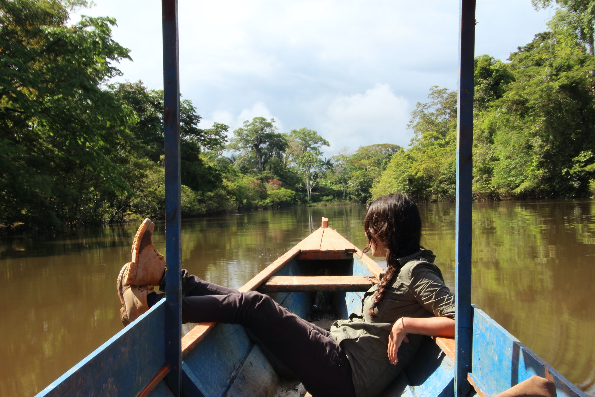 Chilling on the Amazon River